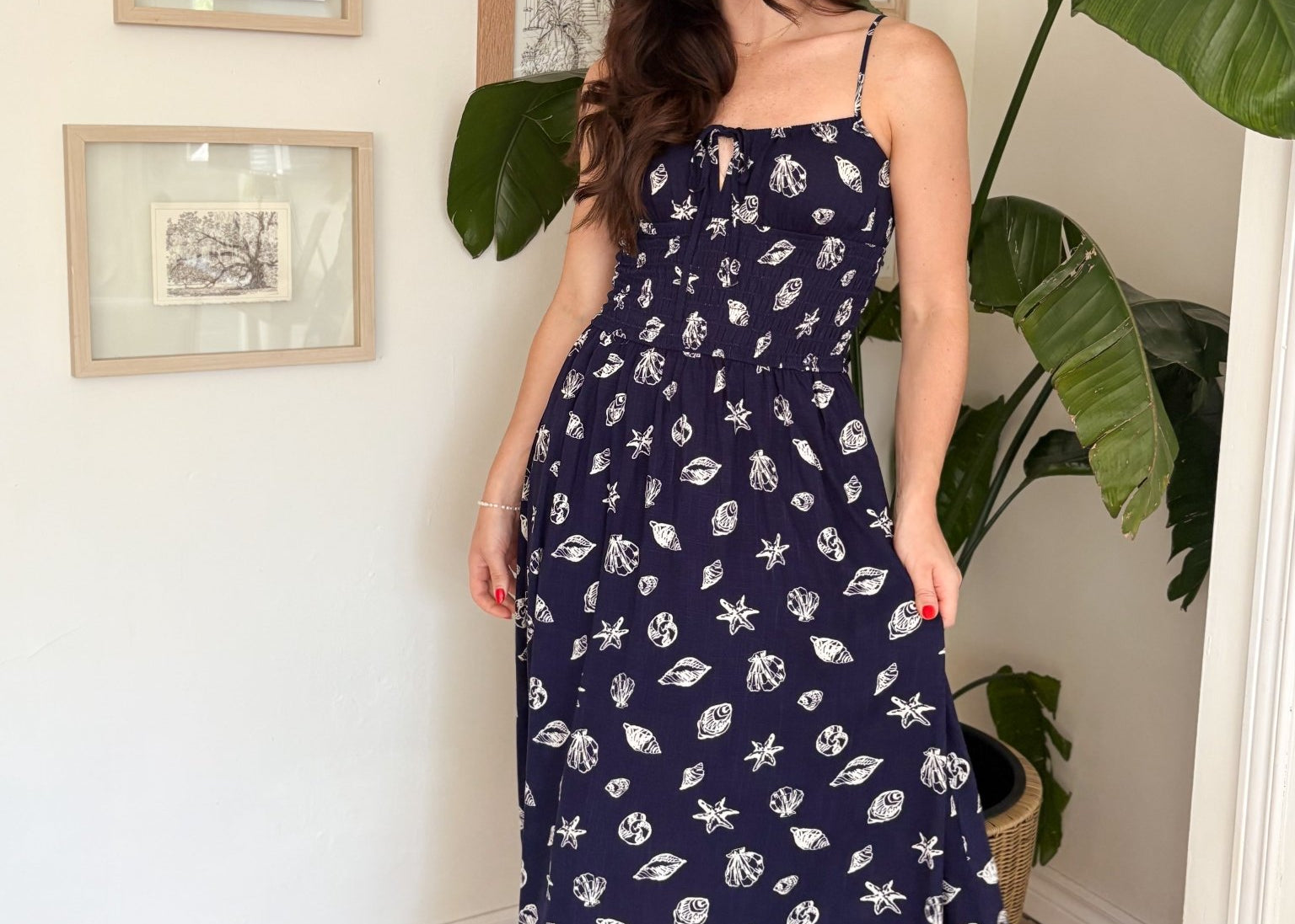 The Mia Coastal Patterned Dress - Love and Lee Apparel