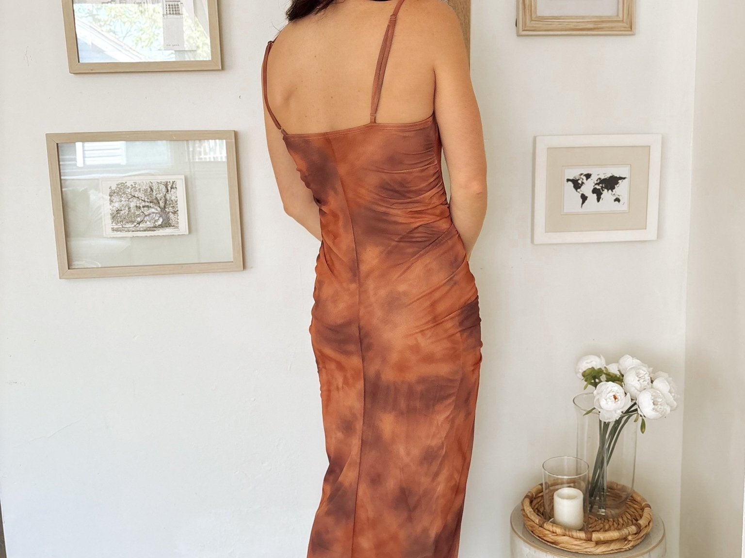 Sunset Mesh Midi Dress - Love and Lee Apparel