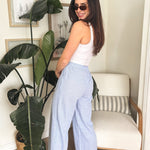 Veronica Gauze Pants in Blue - Love and Lee Apparel