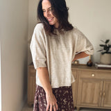 The Wyatt Heathered Crew Neck Half Sleeve Boxy Pullover - Love and Lee Apparel