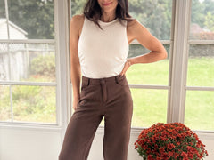 'Fall Festivals' Faux Suede Mid-Rise Pants - Love and Lee Apparel