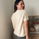 The 'FriendsGiving' Round Neck Short Sleeve Sweater - Love and Lee Apparel
