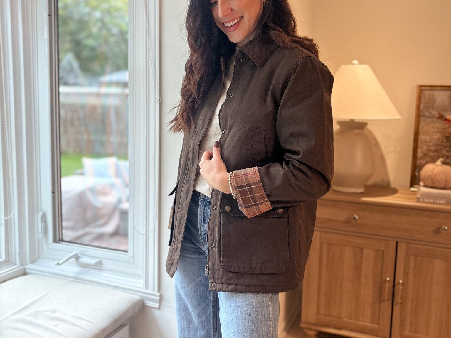 Autumn in London Collared Placket Utility Jacket - Love and Lee Apparel