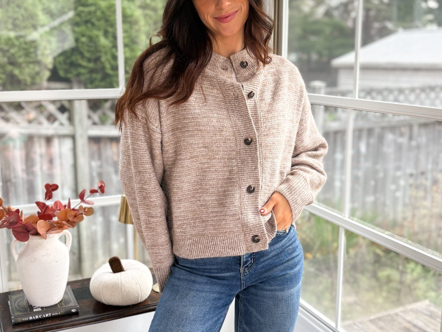 Apple Hill Marled Button Down Knit Cardigan - Love and Lee Apparel