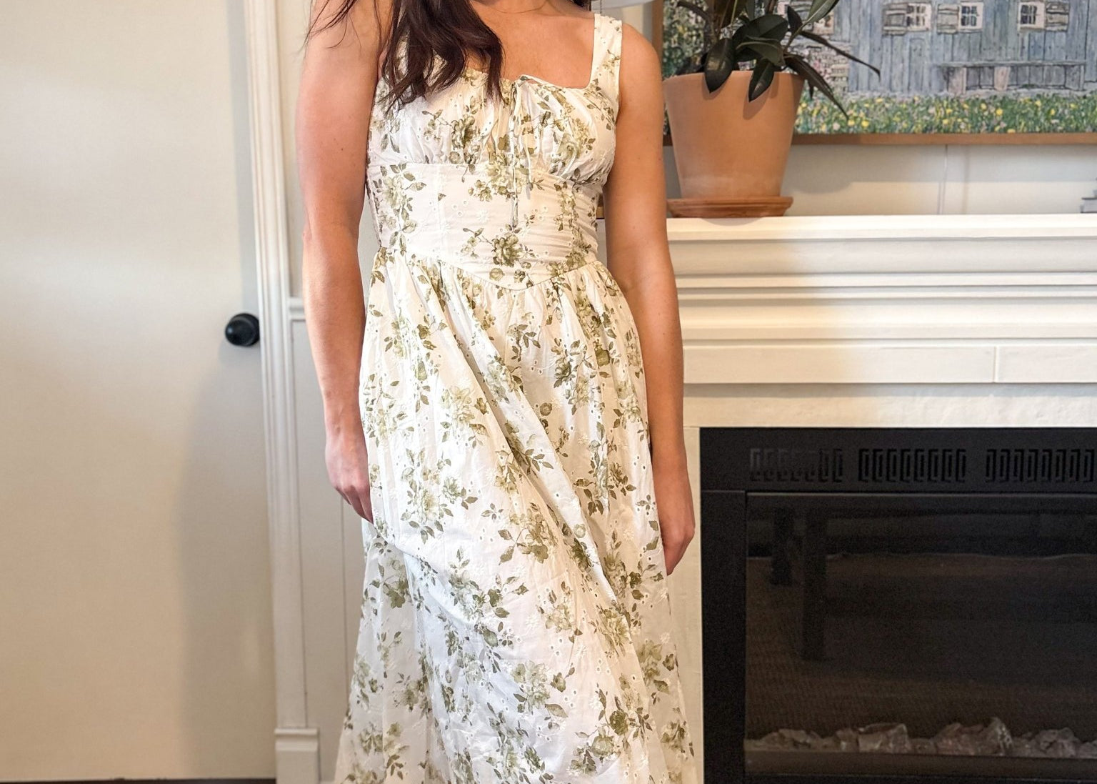 Mia Floral Midi Dress - Love and Lee Apparel