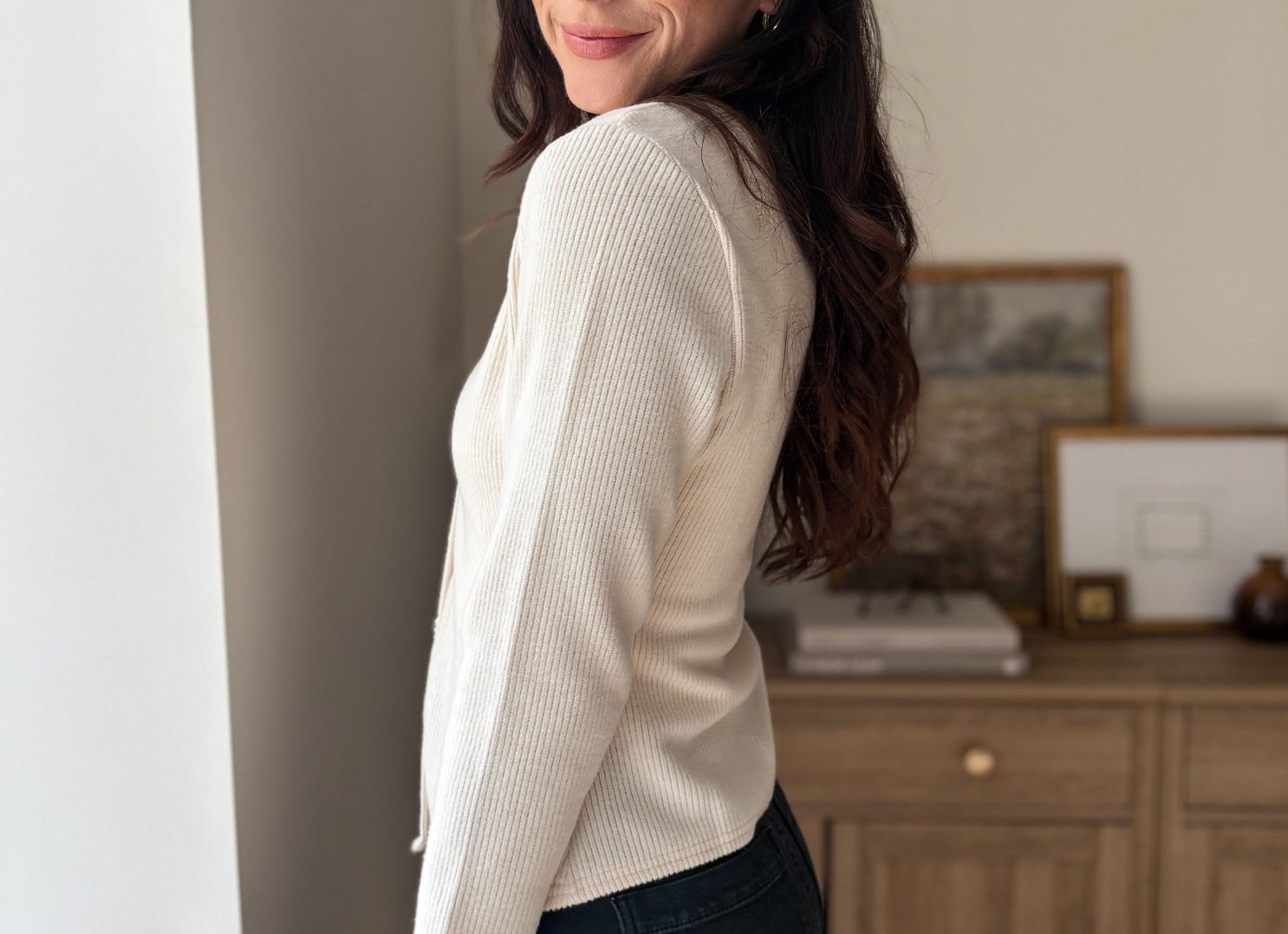 The Cork & Candle Soft Ribbed V-Neck Cardigan - Love and Lee Apparel