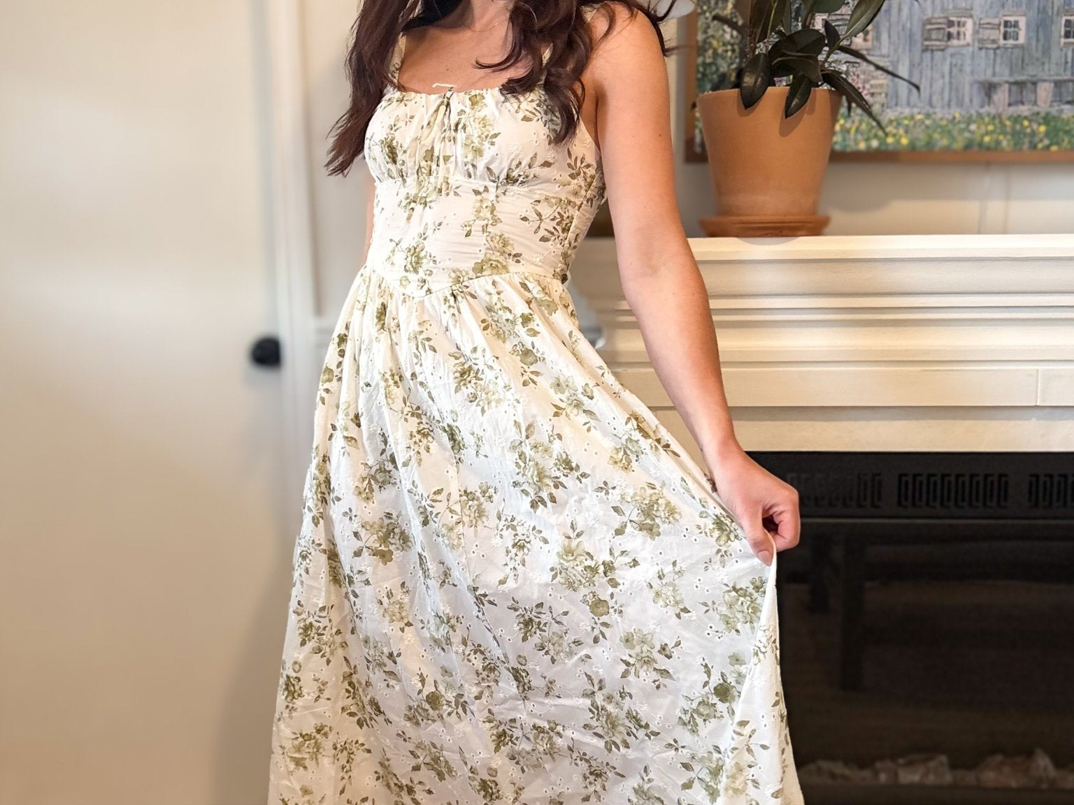 Mia Floral Midi Dress - Love and Lee Apparel