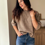 The Cellar Door Crew Neck Half Sleeve Pullover Sweater - Love and Lee Apparel