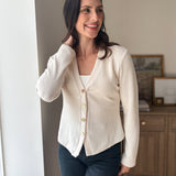 The Cork & Candle Soft Ribbed V-Neck Cardigan - Love and Lee Apparel
