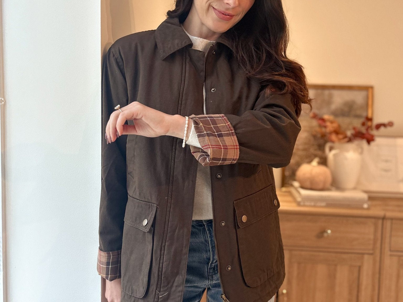 Autumn in London Collared Placket Utility Jacket - Love and Lee Apparel