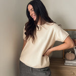 The 'FriendsGiving' Round Neck Short Sleeve Sweater - Love and Lee Apparel