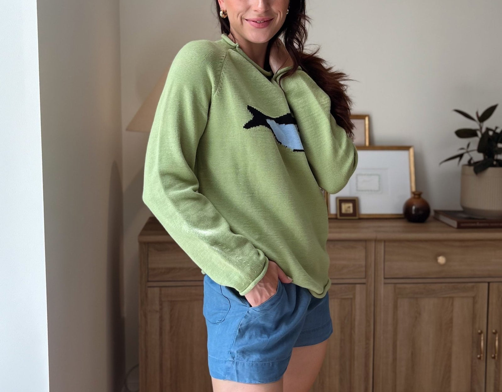 The Chrissy High Waist Chambray Shorts - Love and Lee Apparel