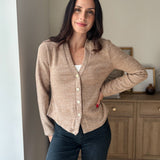 The Heritage Estate Ribbed V-Neck Cardigan in Mocha - Love and Lee Apparel