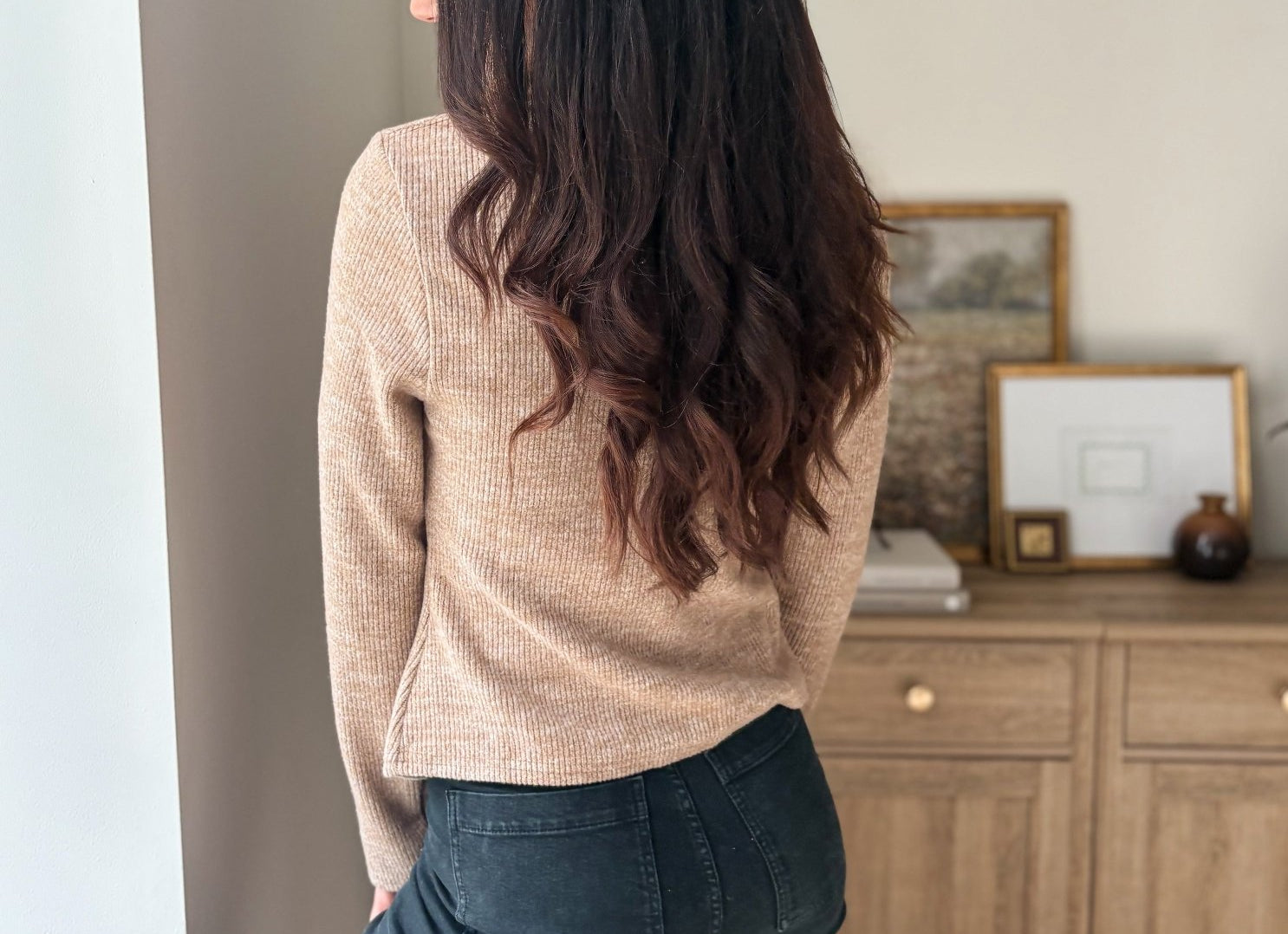 The Heritage Estate Ribbed V-Neck Cardigan in Mocha - Love and Lee Apparel