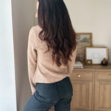 The Heritage Estate Ribbed V-Neck Cardigan in Mocha - Love and Lee Apparel
