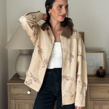 The Countryside Stables Western Horse Print Zip Up Jacket - Love and Lee Apparel