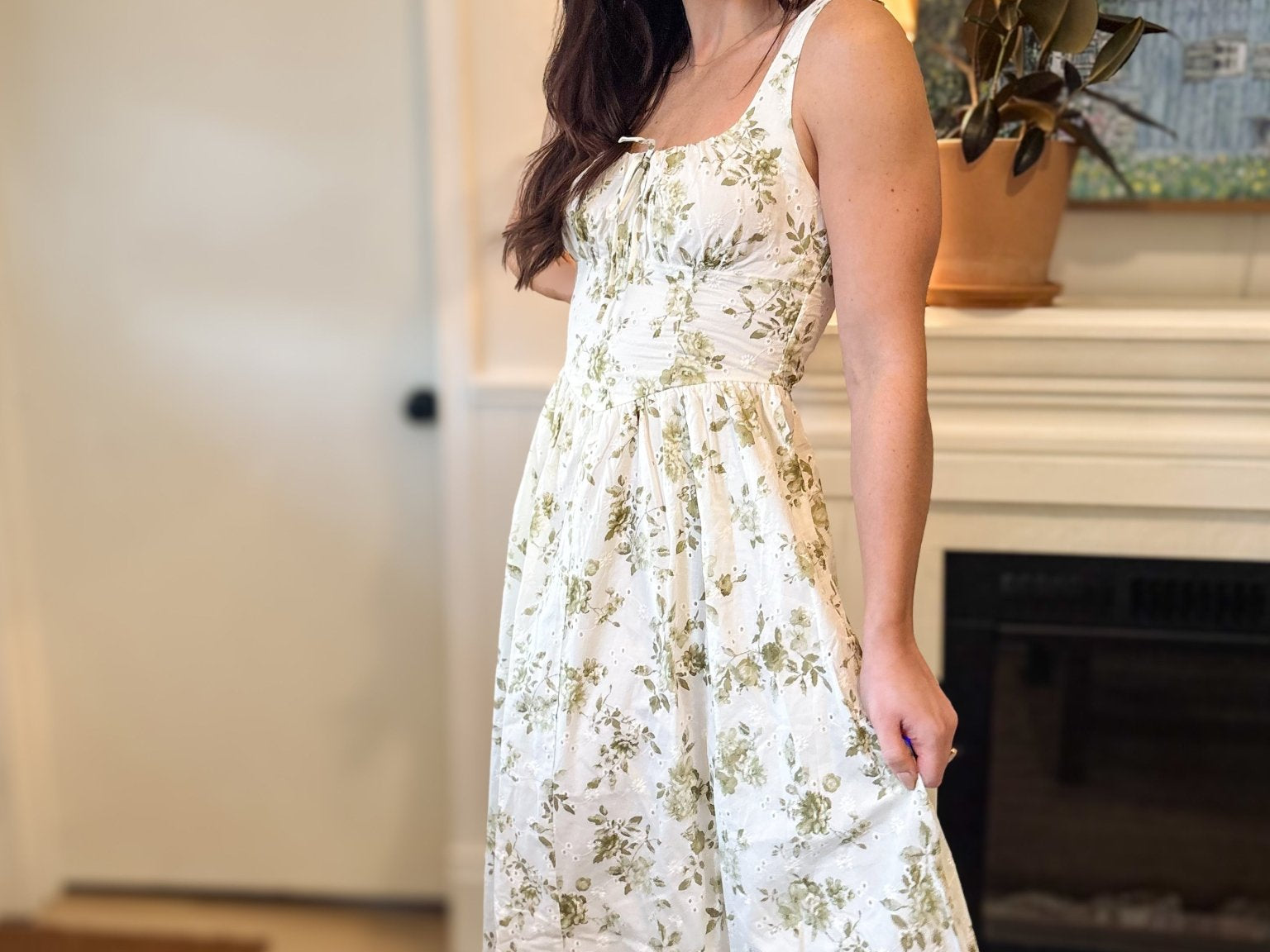 Mia Floral Midi Dress - Love and Lee Apparel