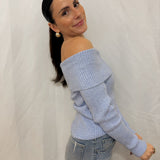 The Katia Long Sleeve Off - Shoulder Knit Sweater - 2 colours available - Love and Lee Apparel