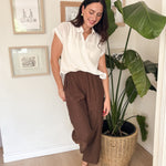 The Lucy Brown Casual Pants - Love and Lee Apparel