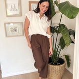 The Lucy Brown Casual Pants - Love and Lee Apparel