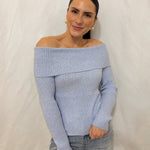 The Katia Long Sleeve Off - Shoulder Knit Sweater - 2 colours available - Love and Lee Apparel
