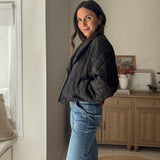 The 'Pumpkin Picking Patch' Quilted Shawl Cropped Puffer Jacket- 2 Colours Available - Love and Lee Apparel