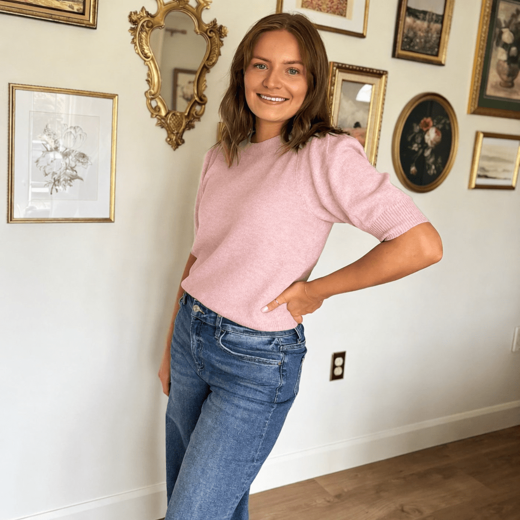 The Riki 3/4 Sleeve Pullover Knit Sweater - Love and Lee Apparel