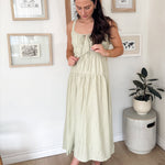 The Vanessa Front Tie Keyhole Detail Sleeveless Midi Dress - Love and Lee Apparel