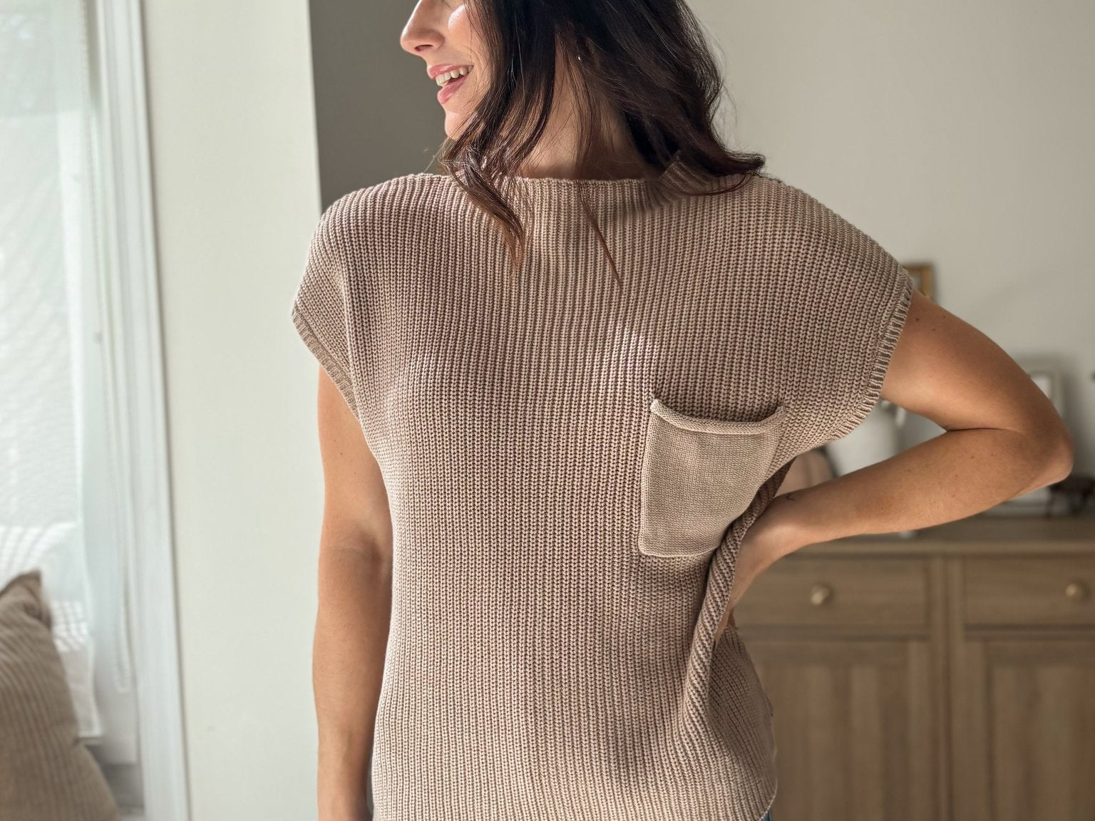 The 'Cozy to Cocktail' Mock Neck Short Sleeve Sweater - Love and Lee Apparel