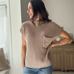 The 'Cozy to Cocktail' Mock Neck Short Sleeve Sweater - Love and Lee Apparel