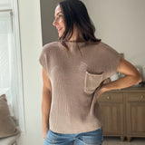 The 'Cozy to Cocktail' Mock Neck Short Sleeve Sweater - Love and Lee Apparel
