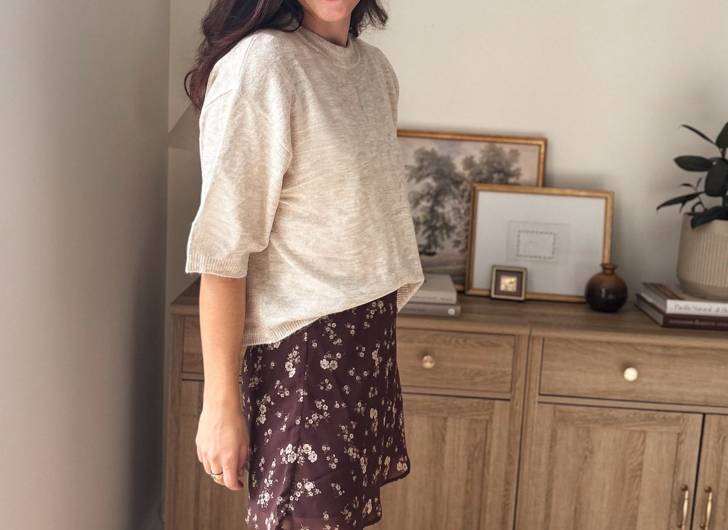 The Wyatt Heathered Crew Neck Half Sleeve Boxy Pullover - Love and Lee Apparel
