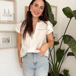 The Clara White Blouse - Love and Lee Apparel