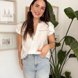 The Clara White Blouse - Love and Lee Apparel