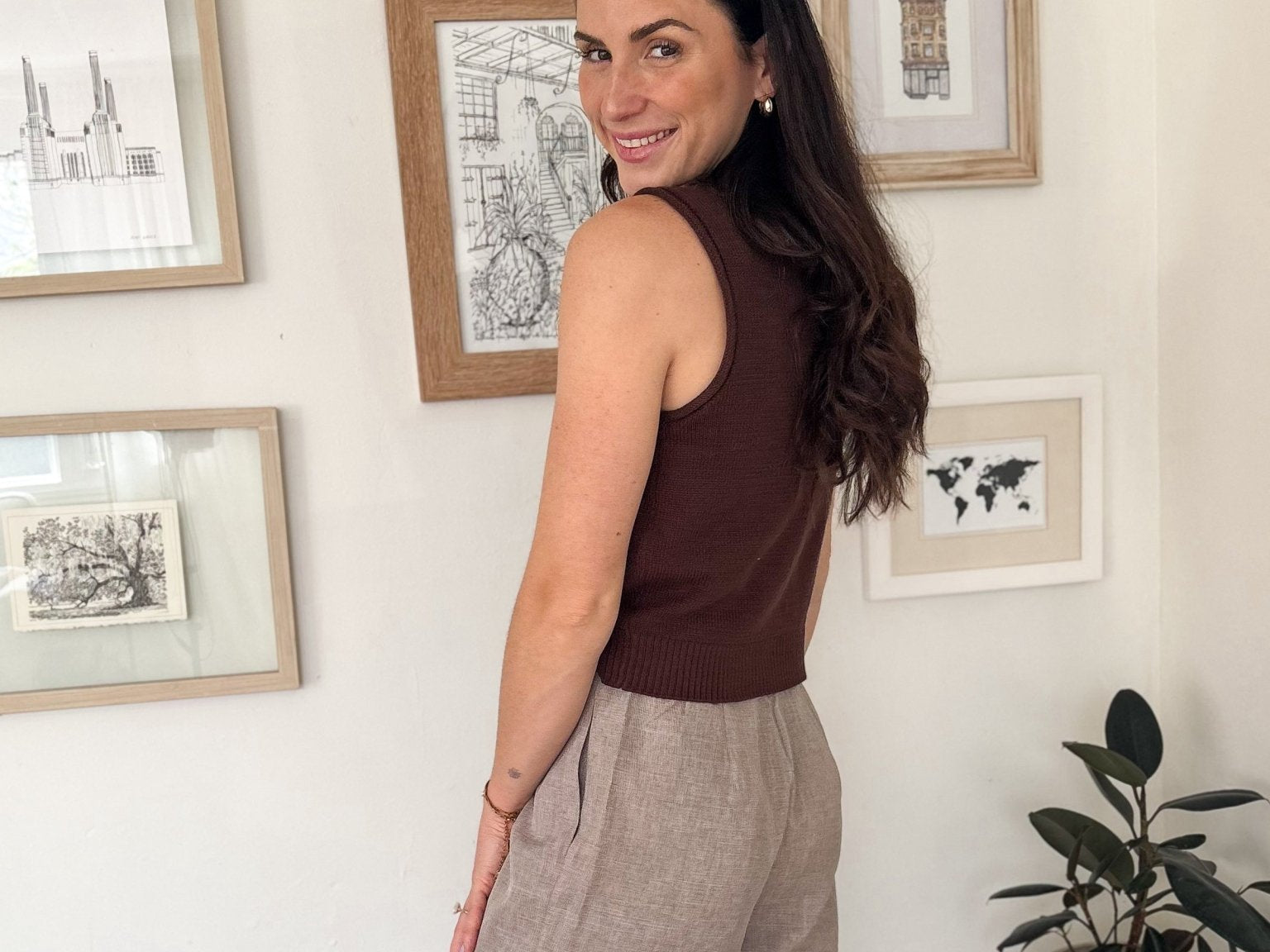 The Linda High Waisted Wide Leg Trouser Shorts - Love and Lee Apparel