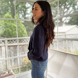 'Syllabus Season' Contrast Rolled Edge Crewneck Pullover - Love and Lee Apparel