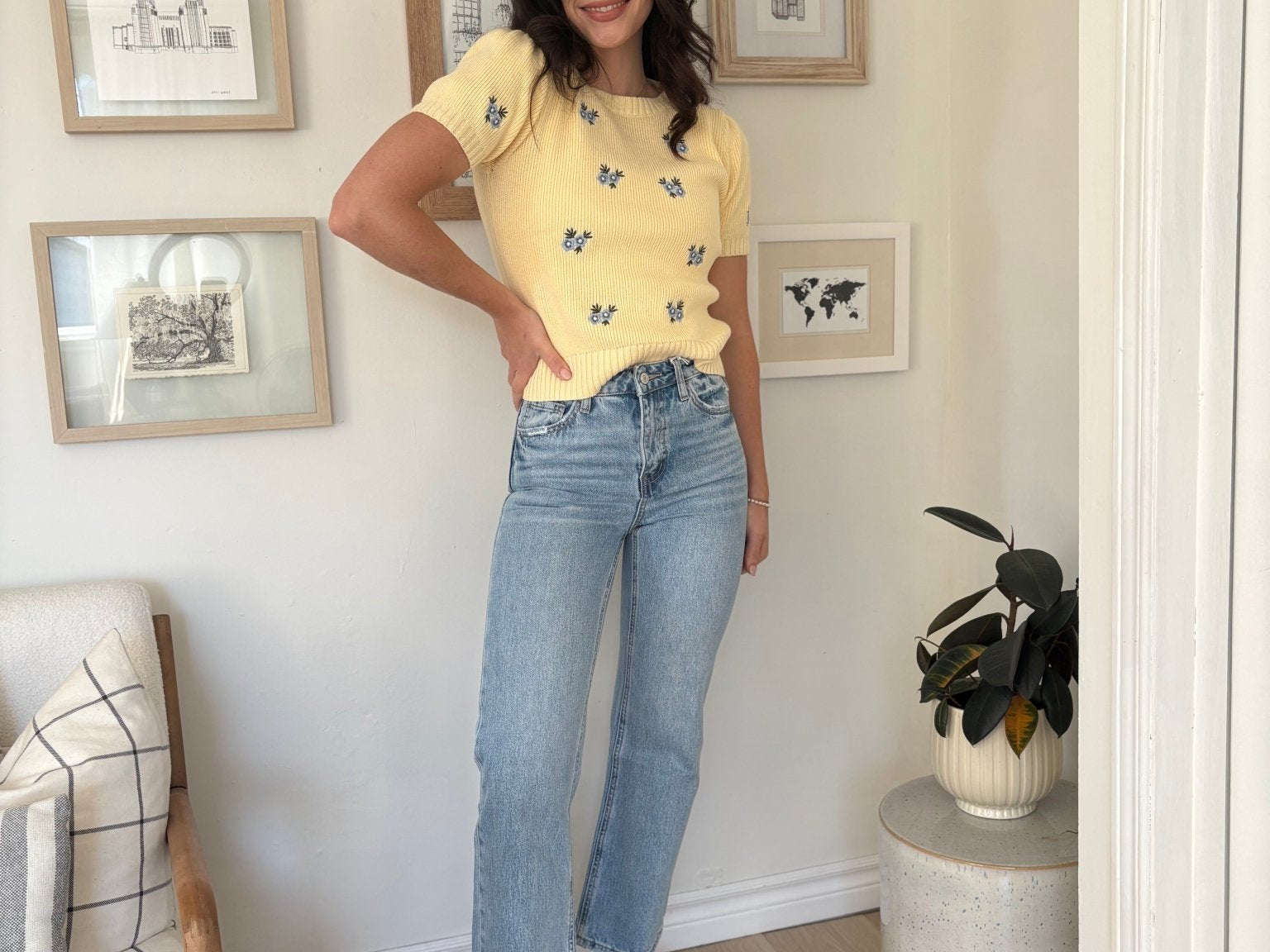 The Charlie 90's Super High Rise Ankle Slim Wide Jeans - Love and Lee Apparel