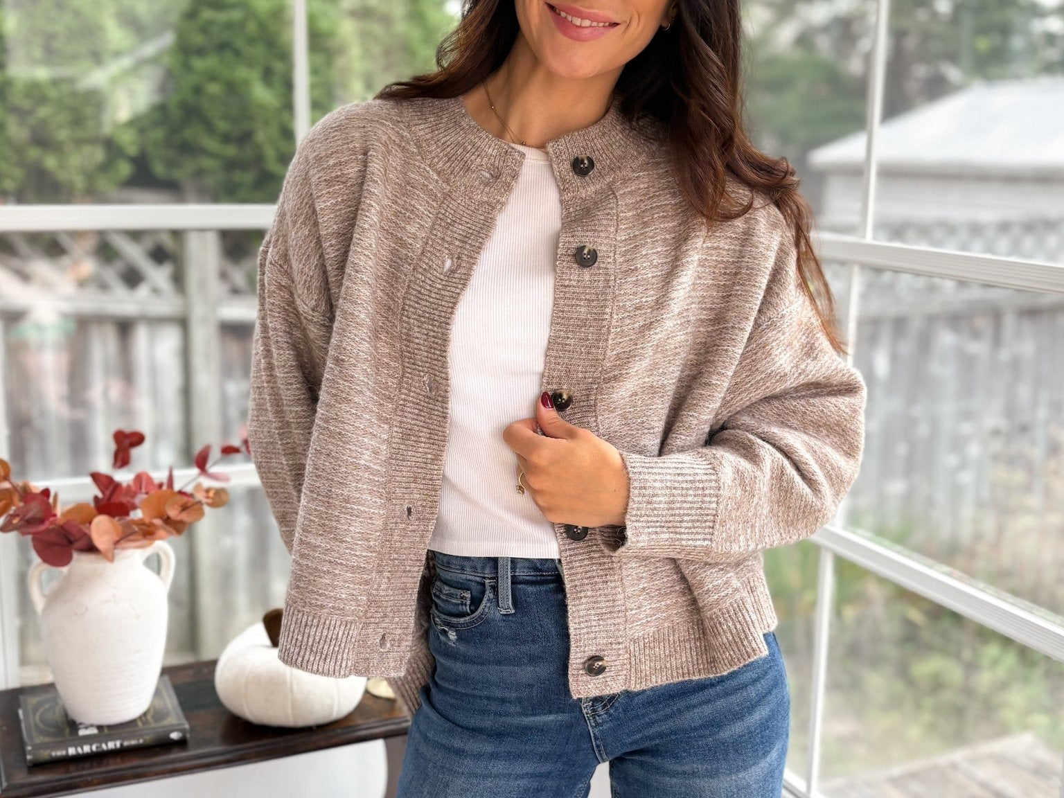 Apple Hill Marled Button Down Knit Cardigan - Love and Lee Apparel
