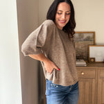 The Cellar Door Crew Neck Half Sleeve Pullover Sweater - Love and Lee Apparel
