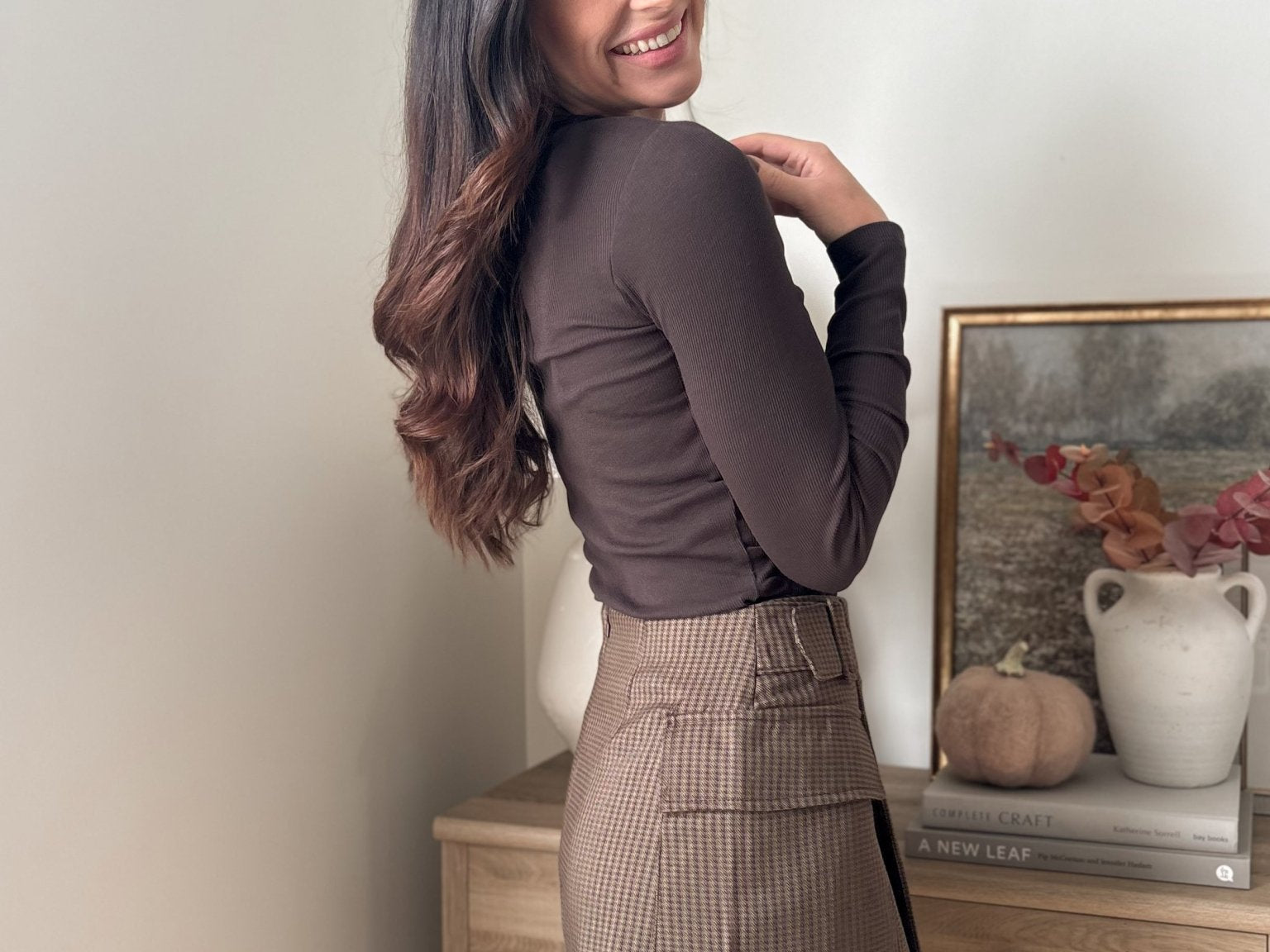The 'Hickory & Clove' Houndstooth Belted Mini Skirt - Love and Lee Apparel