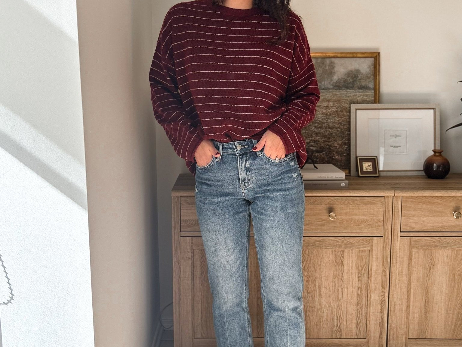 Crisp Air High Rise Raw Hem Ankle Straight Jeans - Love and Lee Apparel