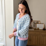 The Morgan Long Sleeve Striped Knit Cardigan - Love and Lee Apparel
