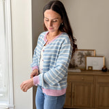 The Morgan Long Sleeve Striped Knit Cardigan - Love and Lee Apparel