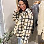 The Sabrina Plaid Button Down Teddy Jacket - Love and Lee Apparel