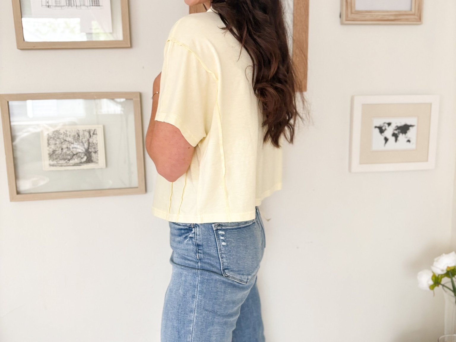 Ciara Boxy Henley T-Shirt - Love and Lee Apparel