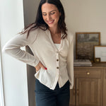 The Cork & Candle Soft Ribbed V-Neck Cardigan - Love and Lee Apparel