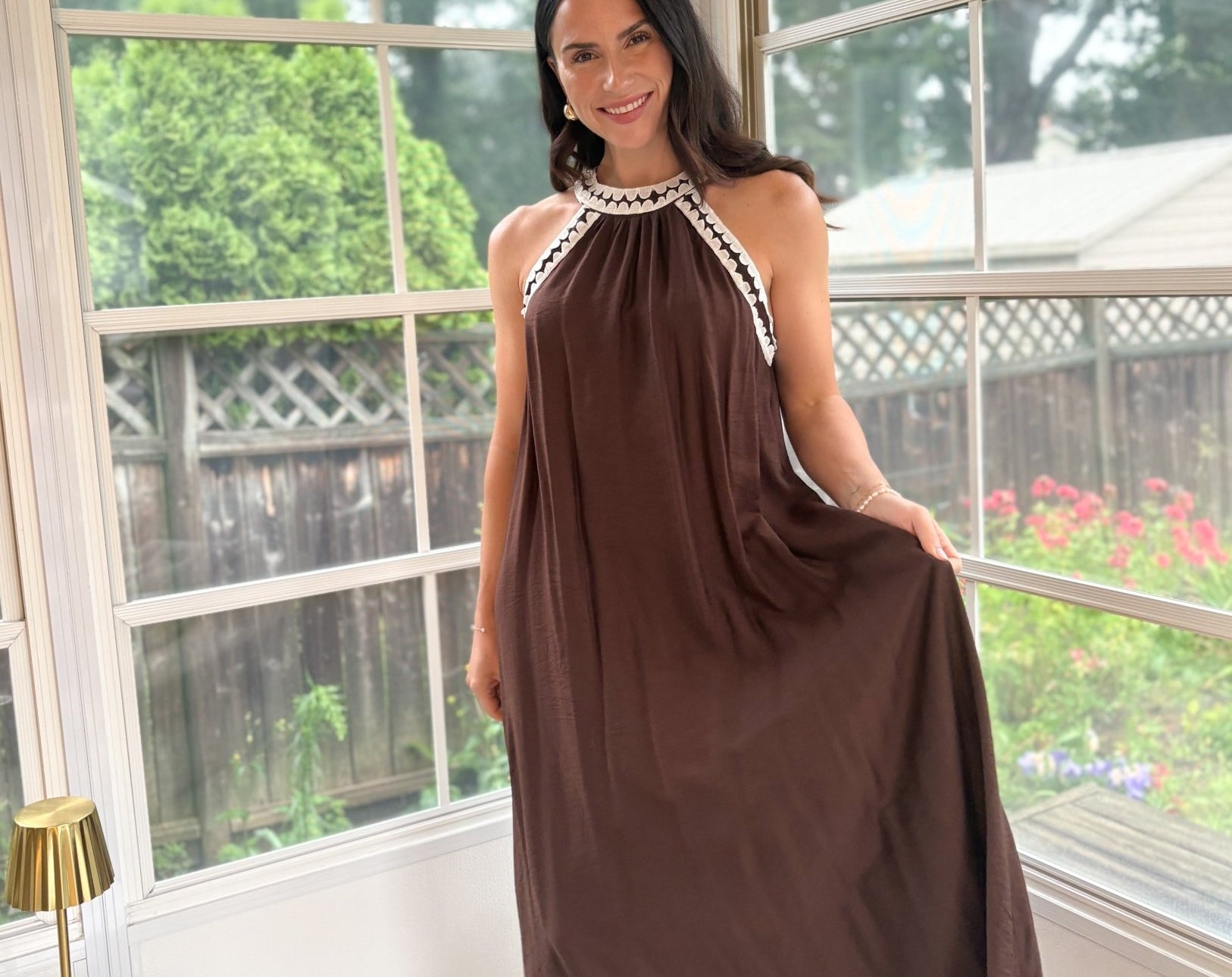 Leah Halter Neck Maxi Dress - Love and Lee Apparel