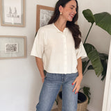 Morgann Short Sleeve Button Down Cardigan - Love and Lee Apparel
