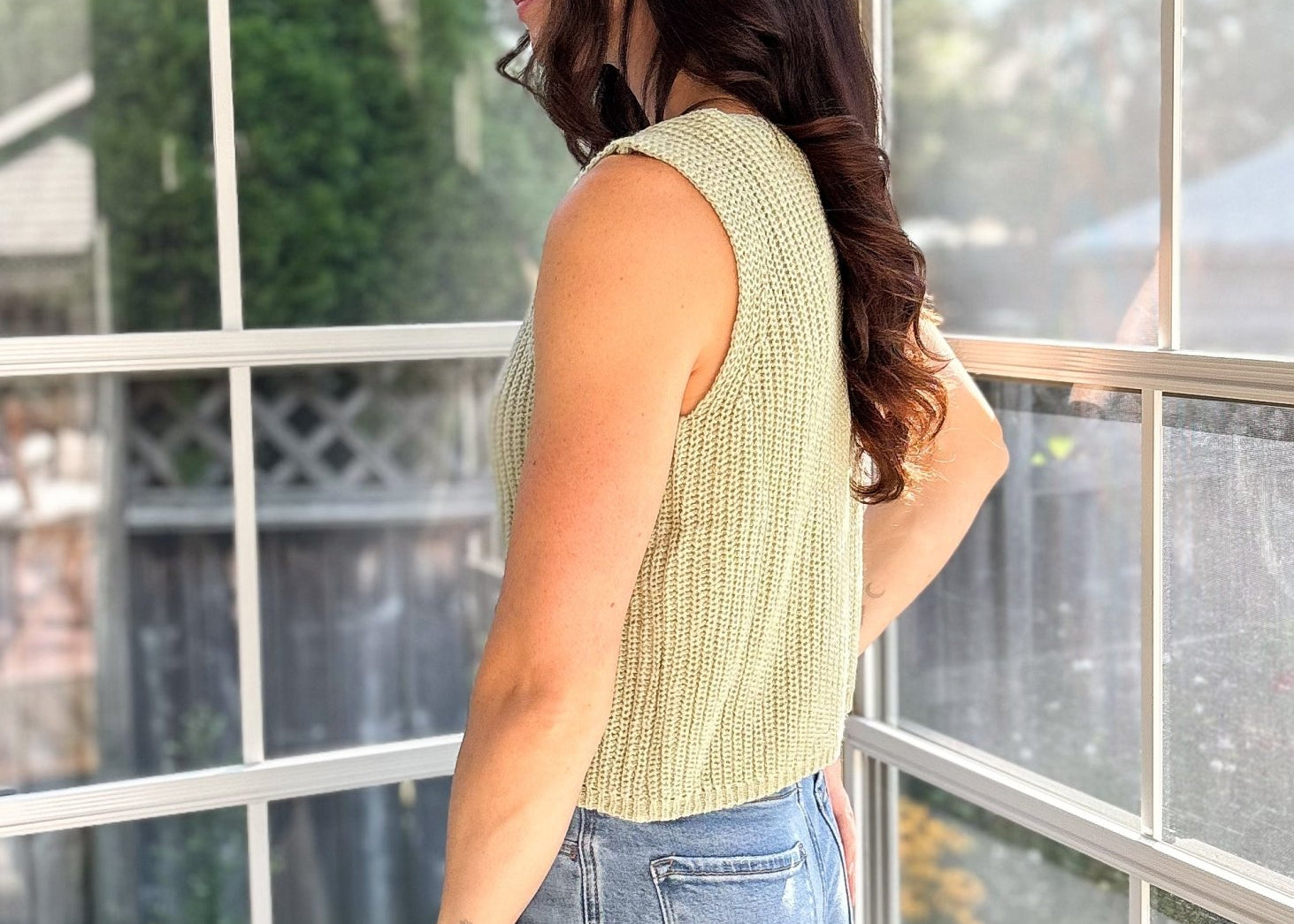 Auburn Sleeveless Knit Button Down Cardigan - Love and Lee Apparel