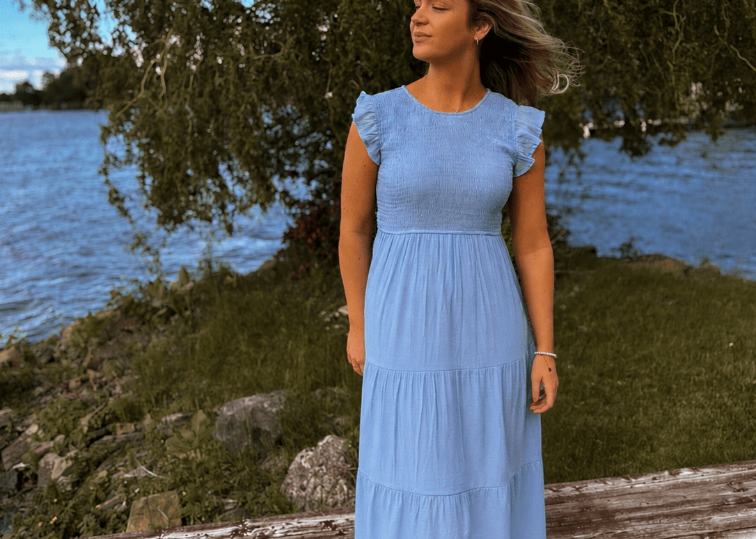 Bayside Smocked Midi Dress - Love and Lee Apparel